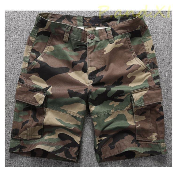 カーゴパンツ カーゴ ショーツ 迷彩パンツ ハーフパンツ メンズ ひざ上 アウトドア ミリタリー カーゴショーツ 軍パン 大きいサイズ 迷彩 | ブランド登録なし | 11