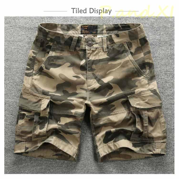 カーゴパンツ カーゴ ショーツ 迷彩パンツ ハーフパンツ メンズ ひざ上 アウトドア ミリタリー カーゴショーツ 軍パン 大きいサイズ 迷彩 | ブランド登録なし | 07