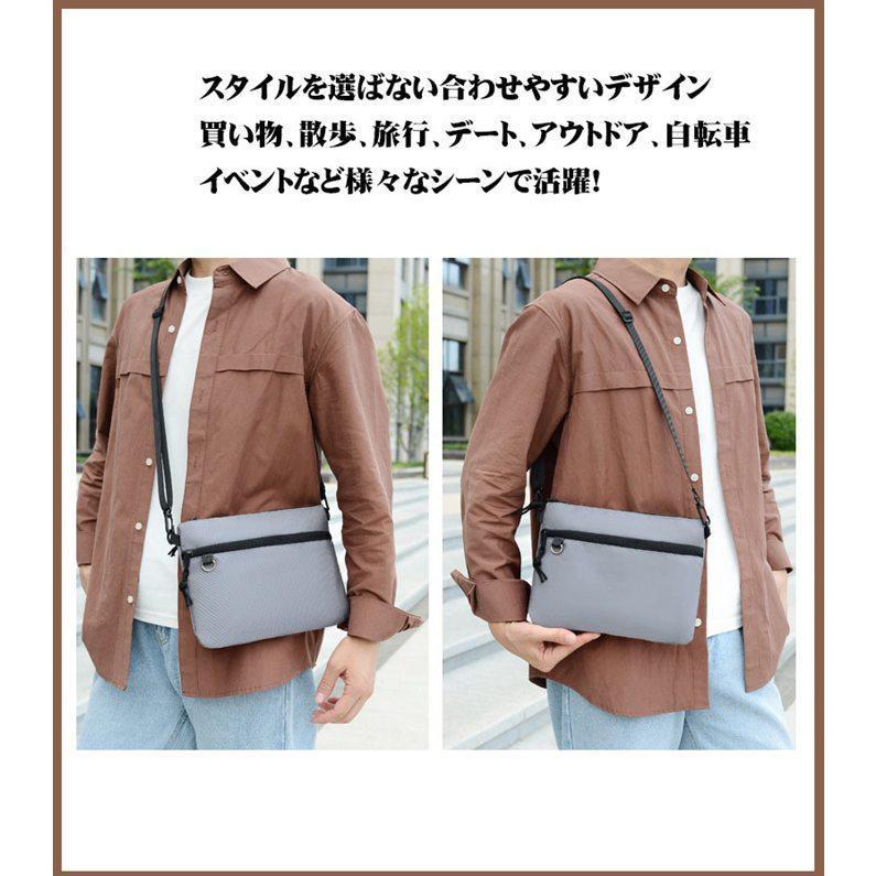 サコッシュ メンズ レディース 軽量 ミニ ショルダーバッグ バッグ シンプル 小さめ スマホ バッグインバッグ 小物入れ | ブランド登録なし | 01