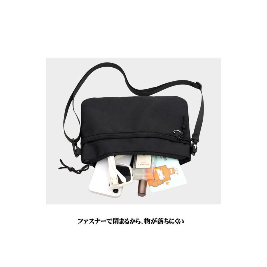 サコッシュ メンズ レディース 軽量 ミニ ショルダーバッグ バッグ シンプル 小さめ スマホ バッグインバッグ 小物入れ | ブランド登録なし | 04