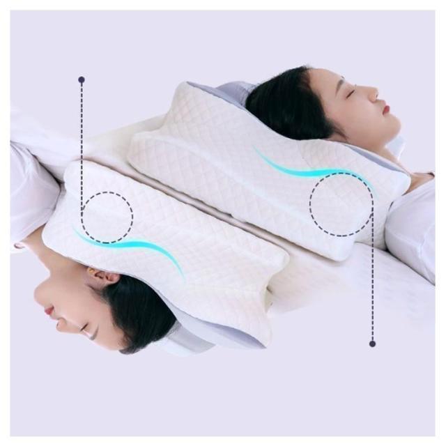 枕 首が痛くならない 睡眠枕 まくら 低反発枕 凹型設計 ストレートネック いびき対策 眠れる 頚椎サポート 体圧分散 安眠枕 うつぶせ寝 横向き 仰 | ブランド登録なし | 10