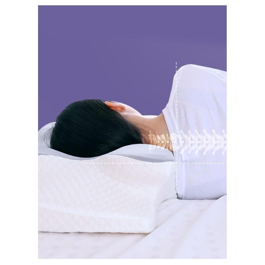 枕 首が痛くならない 睡眠枕 まくら 低反発枕 凹型設計 ストレートネック いびき対策 眠れる 頚椎サポート 体圧分散 安眠枕 うつぶせ寝 横向き 仰 | ブランド登録なし | 13