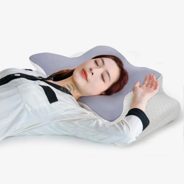 枕 首が痛くならない 睡眠枕 まくら 低反発枕 凹型設計 ストレートネック いびき対策 眠れる 頚椎サポート 体圧分散 安眠枕 うつぶせ寝 横向き 仰 | ブランド登録なし | 04