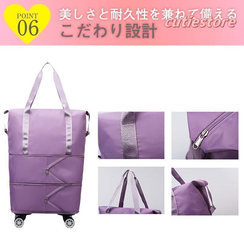 ボストンバッグ レディース メンズ 機内持ち込み 軽量 拡張可 旅行バッグ キャスター付き キャリーバッグ 折りたたみ 乾湿分離 大容量 スポーツ | ブランド登録なし | 06