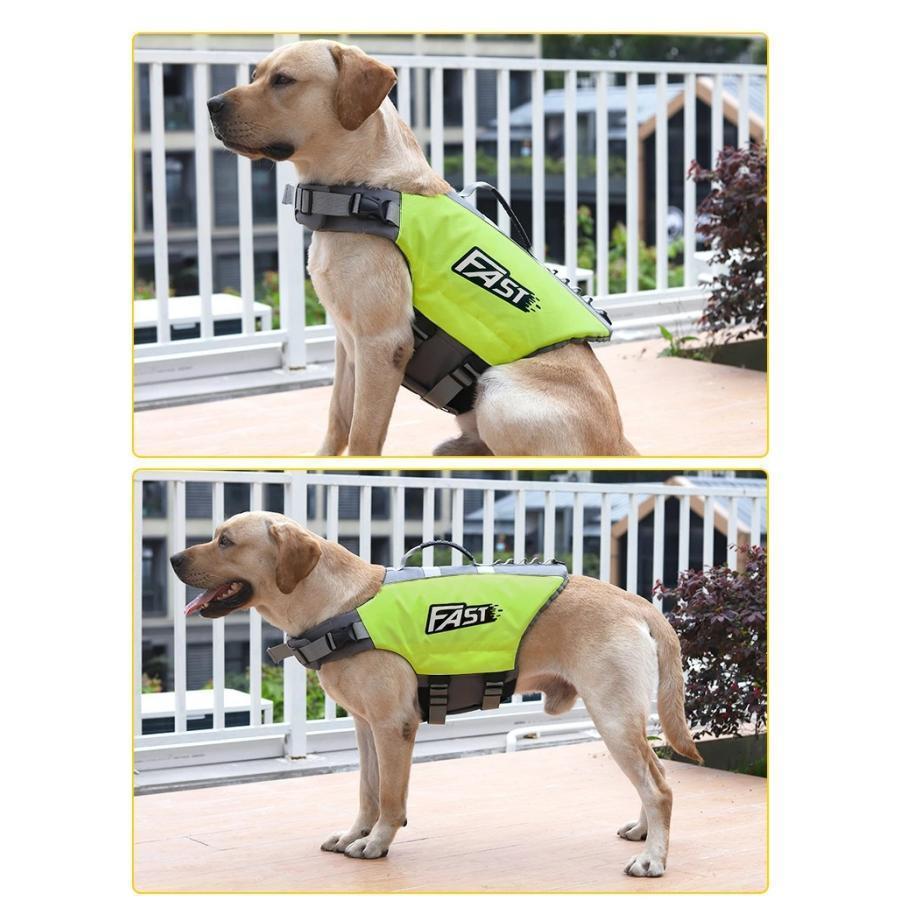 犬 ライフジャケット 中 大型犬 救命胴衣 大型犬 ペット用 ライフ ジャケット 犬用浮き輪 犬服 ドッグウエア 水遊び 水害 海 川 プール 小型犬 | ブランド登録なし | 04