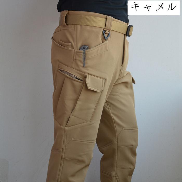 カーゴパンツ 冬 裏起毛 ミリタリー 作業服 防寒ズボン 大きいサイズ 登山パンツ 釣り メンズ 裏起毛 暖かい | ブランド登録なし | 01