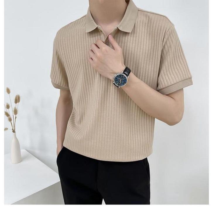 サマーニット メンズ ス ニット ポロシャツ 半袖ニット 半袖 無地 薄手 Tシャツ ゴルフ シャツ キレイめ 夏 父の日 | ブランド登録なし | 16