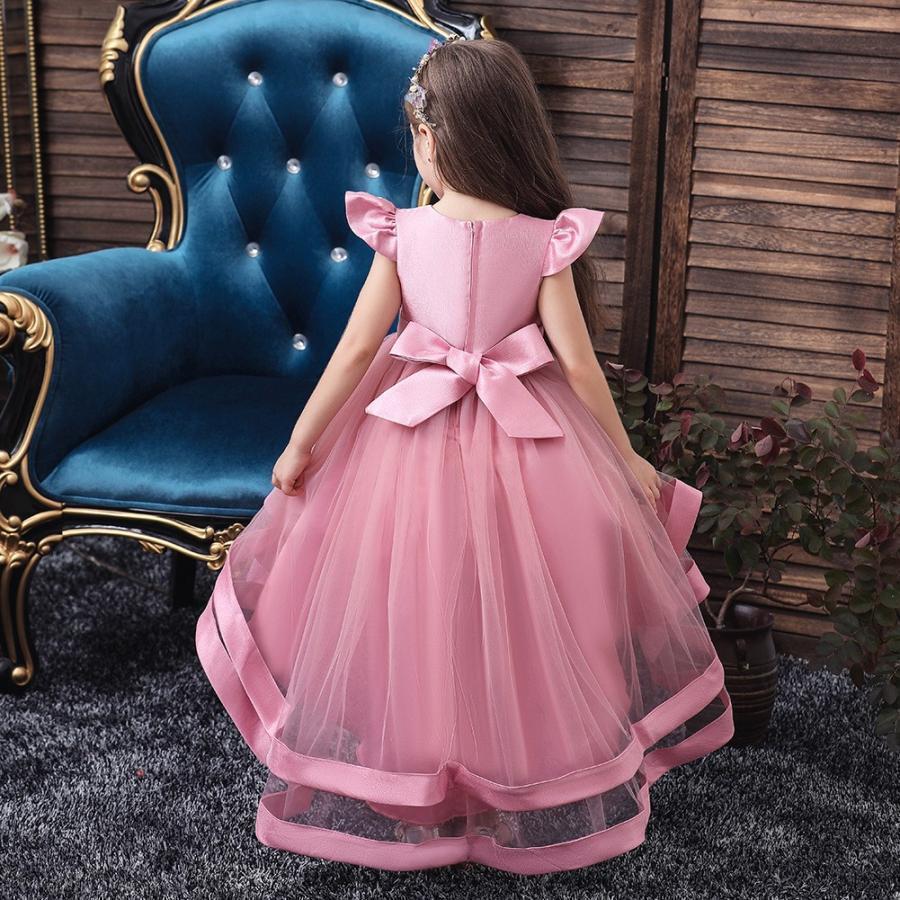 子供ドレス ピアノ発表会 結婚式 キッズ フォーマルドレス 子どもドレス ジュニアドレス 5色 110 120 130 140 150 160 | ブランド登録なし | 02
