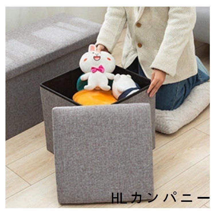 収納スツール収納ボックスベンチ折りたたみフタ付きふた付きベンチソファーカラフル収納スツール綿麻チェア椅子北欧イス踏み台 | ブランド登録なし | 12