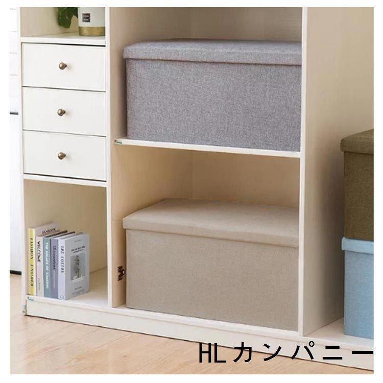 収納スツール収納ボックスベンチ折りたたみフタ付きふた付きベンチソファーカラフル収納スツール綿麻チェア椅子北欧イス踏み台 | ブランド登録なし | 17