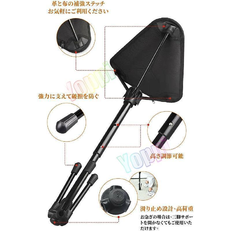 アウトドアチェア折りたたみ椅子キャンプチェアモバイルチェアスタンディングチェア耐荷重KGコンパクト伸縮式高さ | ブランド登録なし | 02