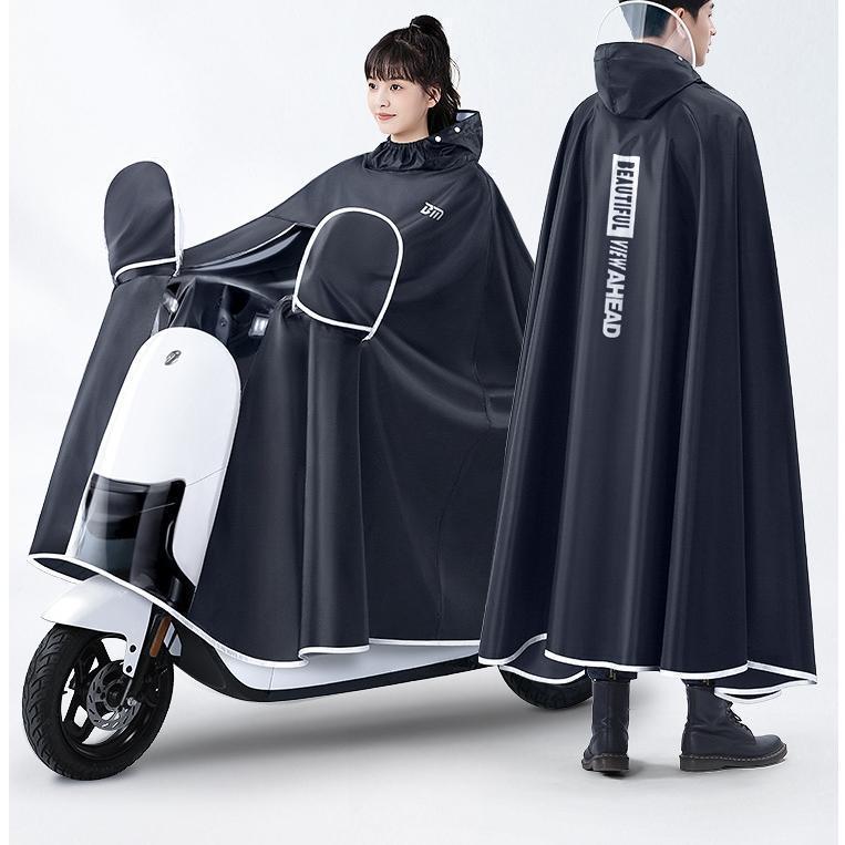 レインコート 自転車用レインコート レインポンチョ 大きいサイズ 二重ツバ 安全ロング丈 カッパ リュック対応 携帯 多機能 男女兼用 | ブランド登録なし | 05