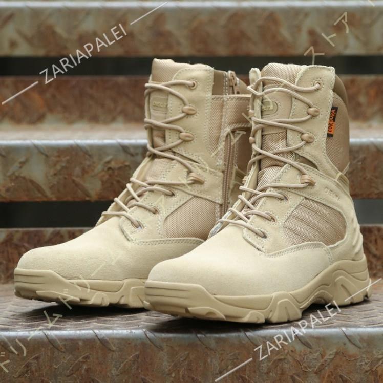 ミリタリーブーツ タクティカルブーツ 登山靴 厚底 メンズ コンバットブーツ ショートブーツ サバゲー 軍靴 作業靴 トレッキングシューズ ジャングル | ブランド登録なし | 16