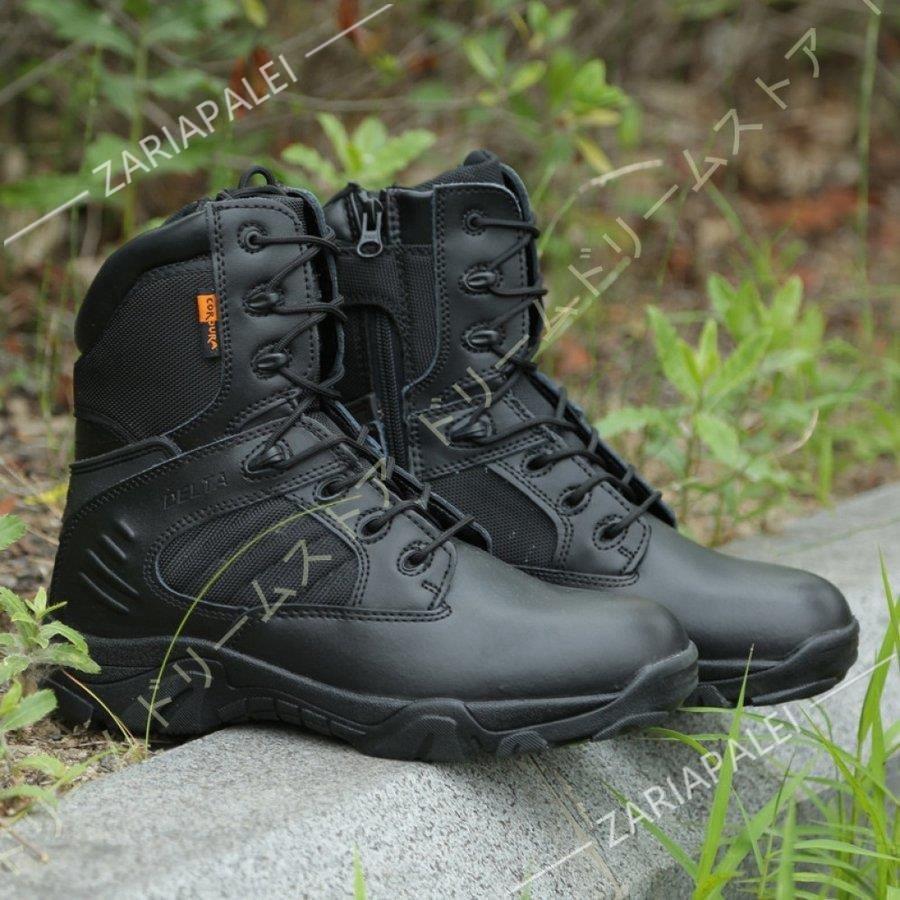 ミリタリーブーツ タクティカルブーツ 登山靴 厚底 メンズ コンバットブーツ ショートブーツ サバゲー 軍靴 作業靴 トレッキングシューズ ジャングル | ブランド登録なし | 05