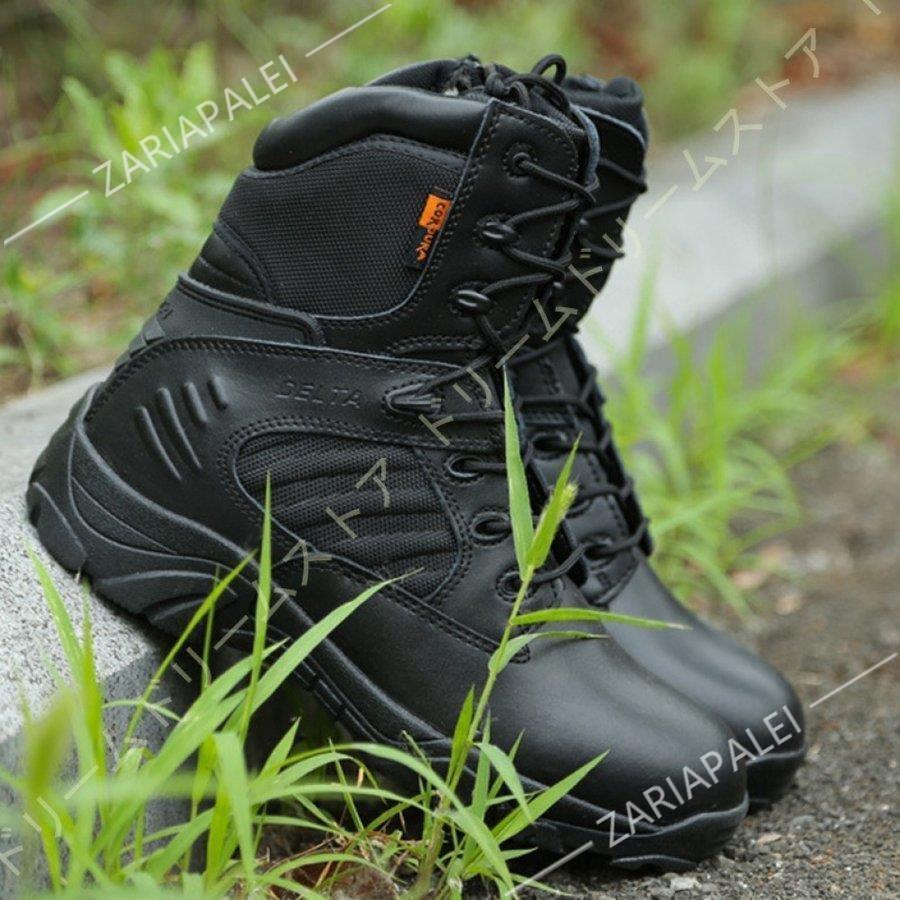 ミリタリーブーツ タクティカルブーツ 登山靴 厚底 メンズ コンバットブーツ ショートブーツ サバゲー 軍靴 作業靴 トレッキングシューズ ジャングル | ブランド登録なし | 06