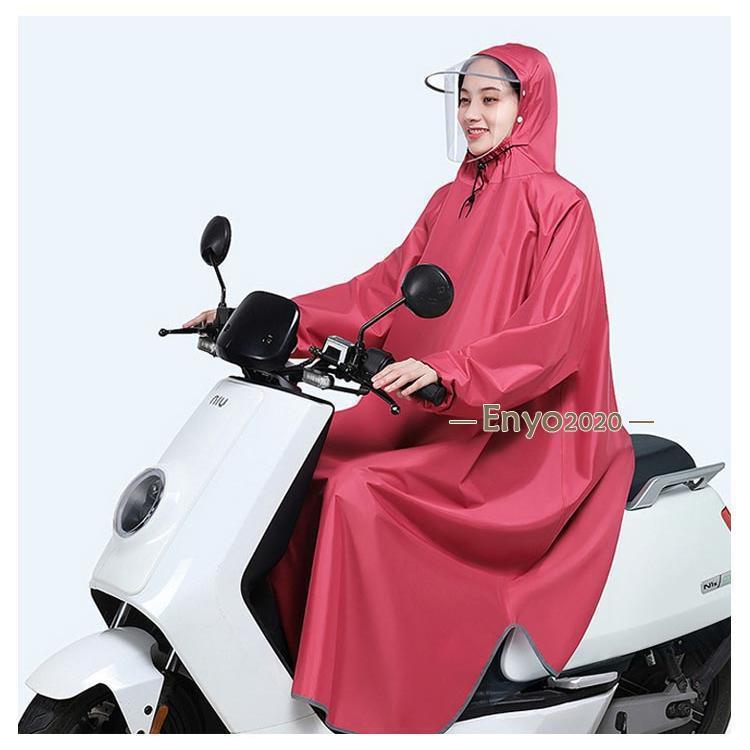 レインコート 自転車 大きいサイズ バイク 防水 レインコート メンズ ポンチョ レディース カッパ 撥水 ロング丈 防風 レインポンチョ 耐久 手カ | ブランド登録なし | 15