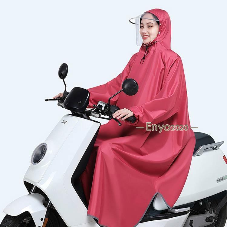 レインコート 自転車 大きいサイズ バイク 防水 レインコート メンズ ポンチョ レディース カッパ 撥水 ロング丈 防風 レインポンチョ 耐久 手カ | ブランド登録なし | 01