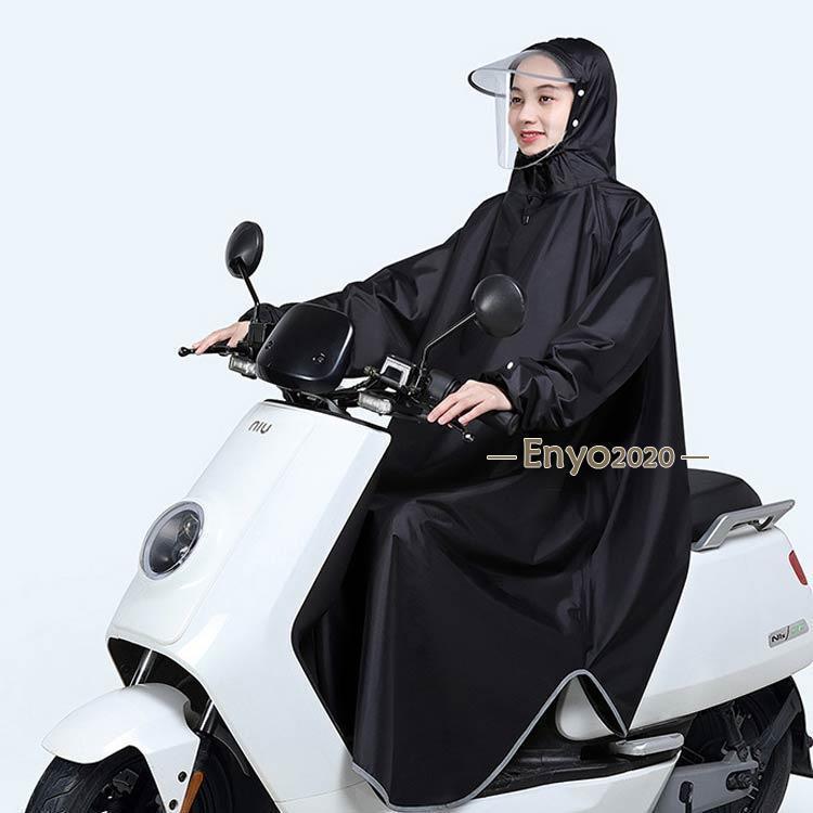 レインコート 自転車 大きいサイズ バイク 防水 レインコート メンズ ポンチョ レディース カッパ 撥水 ロング丈 防風 レインポンチョ 耐久 手カ | ブランド登録なし | 02