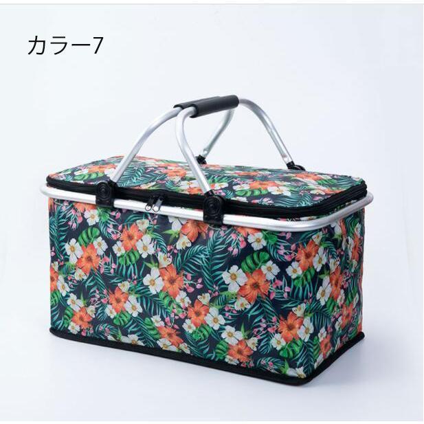 保冷バッグ保冷バスケットピクニック保冷保温レジカゴバッグエコバッグ大容量折りたたみクーラーバッグかごバッグ運動会レジャーアウトドア | ブランド登録なし | 07