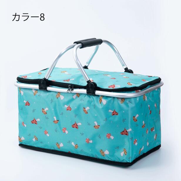 保冷バッグ保冷バスケットピクニック保冷保温レジカゴバッグエコバッグ大容量折りたたみクーラーバッグかごバッグ運動会レジャーアウトドア | ブランド登録なし | 08