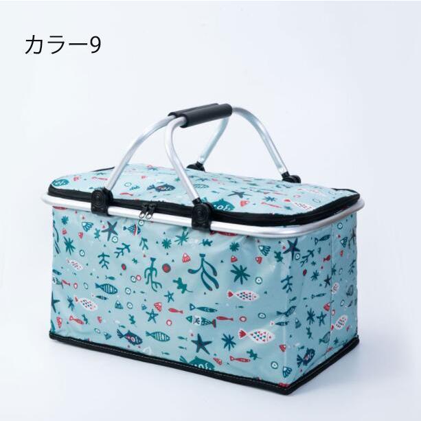 保冷バッグ保冷バスケットピクニック保冷保温レジカゴバッグエコバッグ大容量折りたたみクーラーバッグかごバッグ運動会レジャーアウトドア | ブランド登録なし | 09