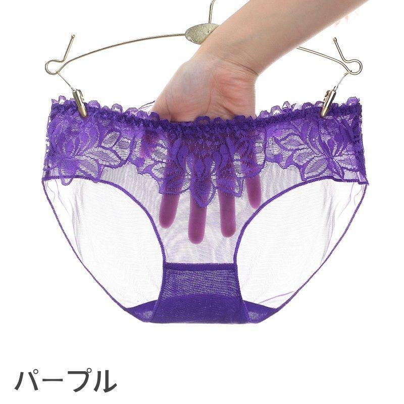 ショーツ ヒップハンガーショーツ ローライズ 薄手 レディース 女性 インナー 下着 フルバック レース 透け感 セクシー お洒落 大人可愛い パンツ 肌着 パンテ | ブランド登録なし | 03