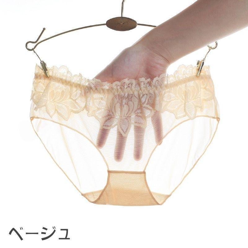 ショーツ ヒップハンガーショーツ ローライズ 薄手 レディース 女性 インナー 下着 フルバック レース 透け感 セクシー お洒落 大人可愛い パンツ 肌着 パンテ | ブランド登録なし | 07