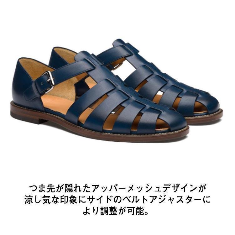 グルカサンダル メンズ サンダル メッシュサンダル レザーサンダル PU カメサンダル 幅広 ビジネスサンダル オフィスサンダル モード カジュアル | ブランド登録なし | 09