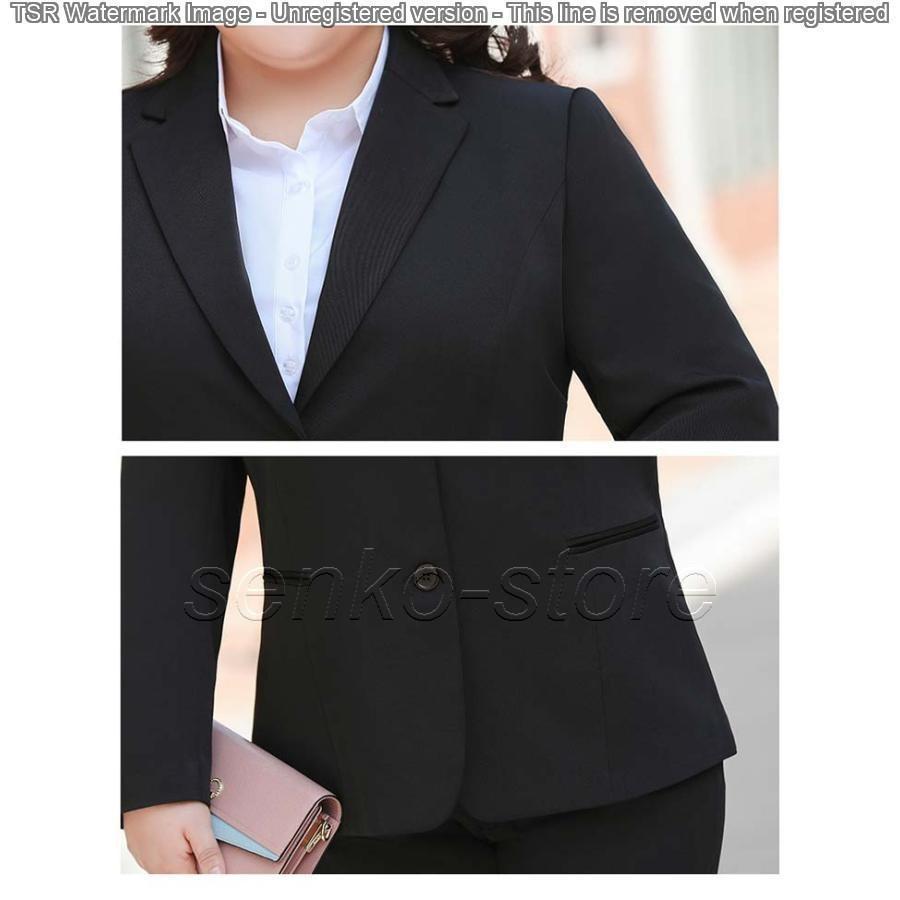 ビジネススーツ オフィススーツ ストレッチ レディース 大きいサイズ パンツスーツ 洗える 結婚式 2XL-10XL！ リクルートスーツ 就活 夏 | ブランド登録なし | 14