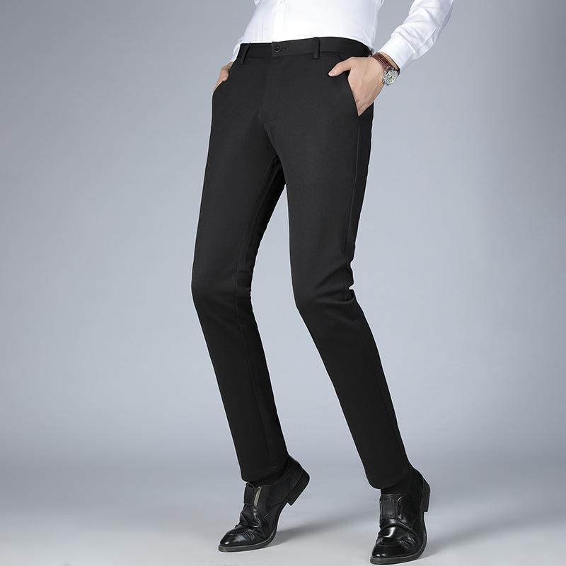 メンズ スラックス スーツパンツ パンツ ロング丈 長ズボン ビジネススラックス スリム 細身 通勤 スラックス ストレッチ 洗える パンツ | ブランド登録なし | 03