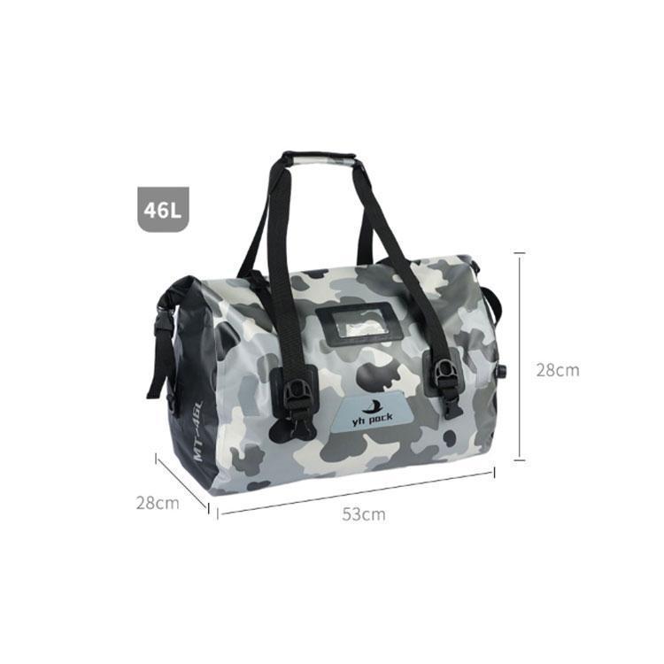 バイク用 シートバッグ バイクバッグ 46L 防水 大容量 シームレス ツーリングバッグ キャリアバッグ リアバッグ バイク ケース バッ | ブランド登録なし | 02