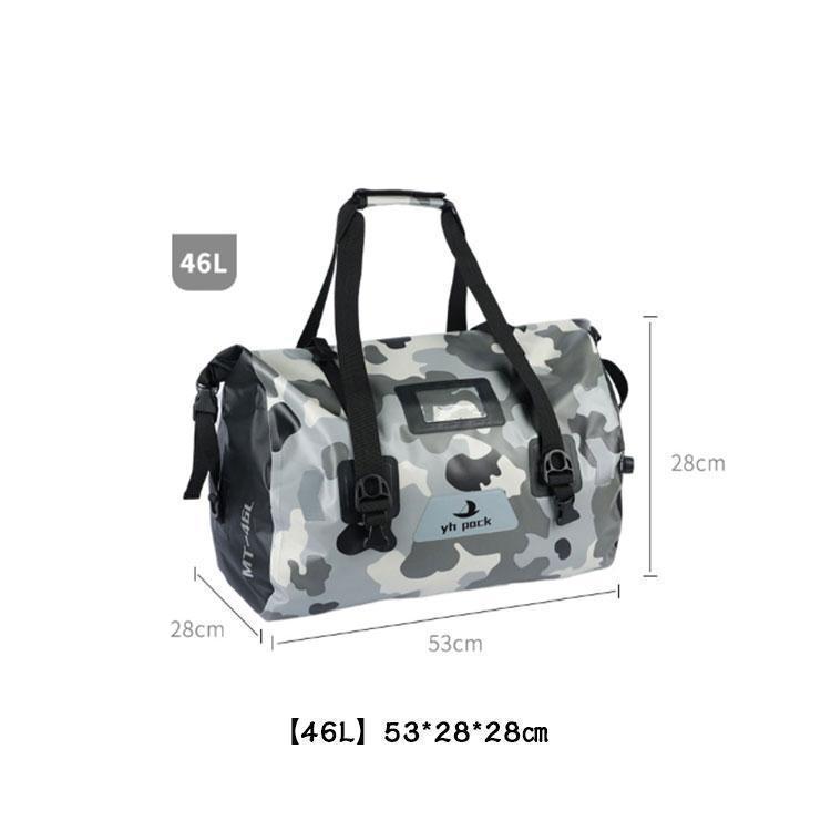 バイク用 シートバッグ バイクバッグ 46L 防水 大容量 シームレス ツーリングバッグ キャリアバッグ リアバッグ バイク ケース バッ | ブランド登録なし | 07