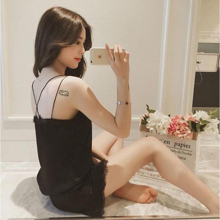 レディース インナー2点セット キャミソール ショーツ ショート パンツ ルームウェア 大きいサイズ 女性 かわいい 部屋着 キュート セクシ おしゃれ 快適 | ブランド登録なし | 10