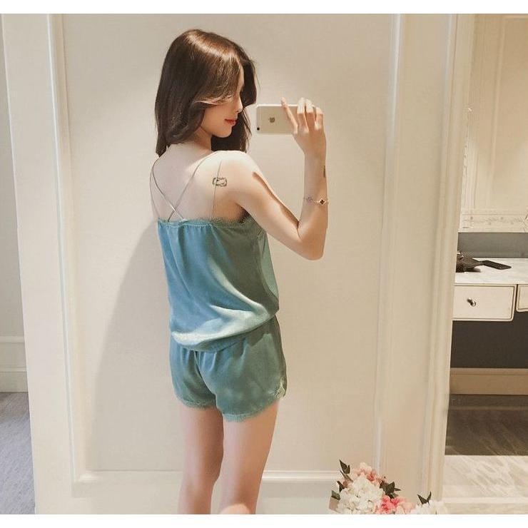 レディース インナー2点セット キャミソール ショーツ ショート パンツ ルームウェア 大きいサイズ 女性 かわいい 部屋着 キュート セクシ おしゃれ 快適 | ブランド登録なし | 11