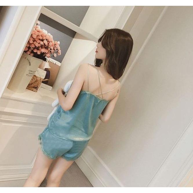 レディース インナー2点セット キャミソール ショーツ ショート パンツ ルームウェア 大きいサイズ 女性 かわいい 部屋着 キュート セクシ おしゃれ 快適 | ブランド登録なし | 05