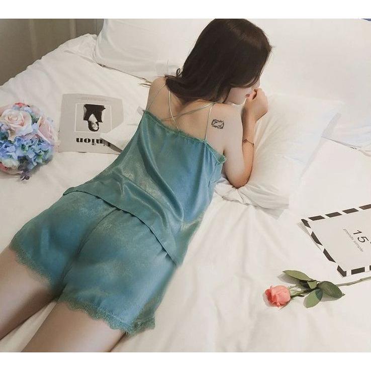 レディース インナー2点セット キャミソール ショーツ ショート パンツ ルームウェア 大きいサイズ 女性 かわいい 部屋着 キュート セクシ おしゃれ 快適 | ブランド登録なし | 08