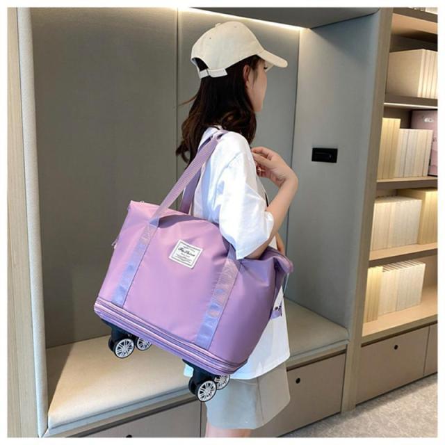 キャリーバッグ ボストンバッグ 軽量 3way 拡張可 旅行バッグ キャスター付き メンズ レディース 折りたたみ 乾湿分離 大容量 機内持ち込み | ブランド登録なし | 18