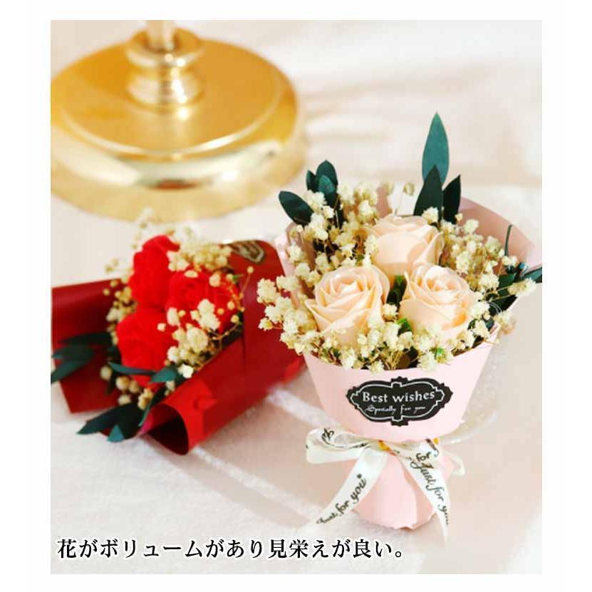 母の日 プレゼント 花束 ソープフラワー 光る LED ライト付き カーネーション ひまわり バラ ローズ 母の日ギフト スタンディングブーケ 造花 | ブランド登録なし | 10