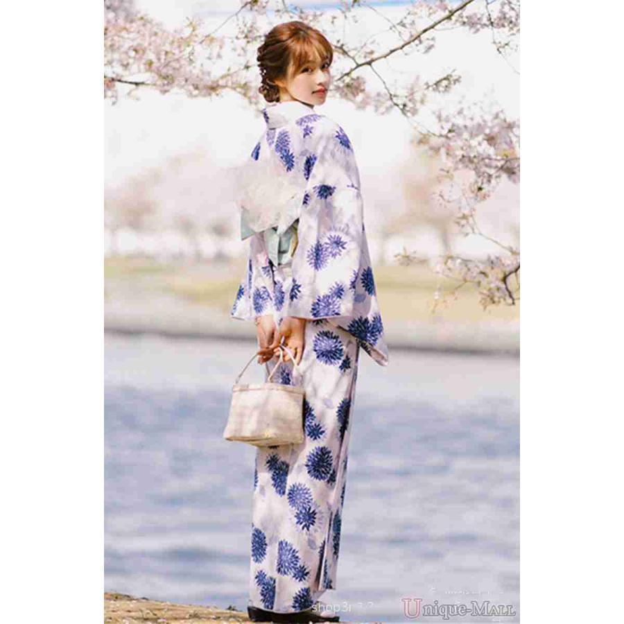 浴衣 レディース 花柄 和服 浴衣 女性用 コスチューム 浴衣 可愛い 和装 和風 着物 祭り 盆踊り プレゼント 花見 祭り浴衣セット ゆかた | ブランド登録なし | 07
