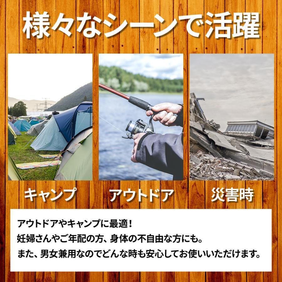 トイレ 災害 簡易便座 非常用 アウトドア 防災グッズ 車 折りたたみ 携帯トイレ パイプ椅子 簡易トイレ ポータブル便座 テント ハイキング 椅子 | ブランド登録なし | 01