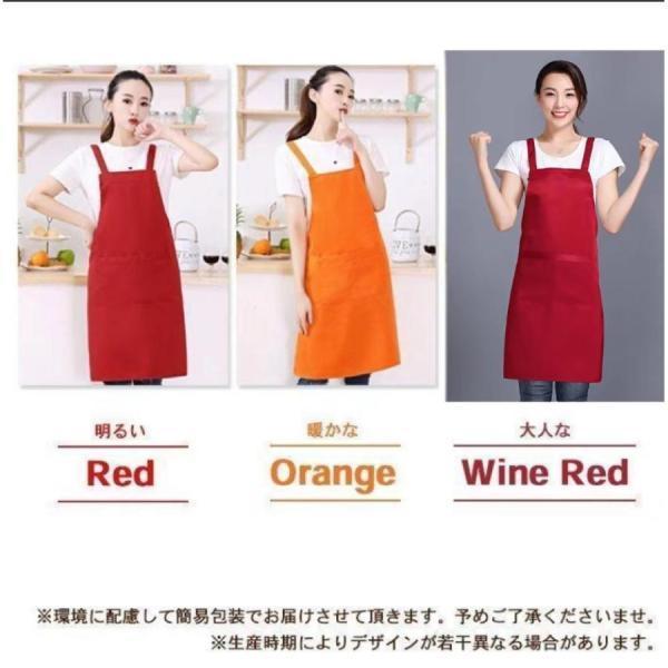 エプロン h型 おしゃれ 無地 全6色 撥水 かわいい シンプル 2ポケット レディース メンズ 男女兼用 後ろ結び 母の日 | ブランド登録なし | 08