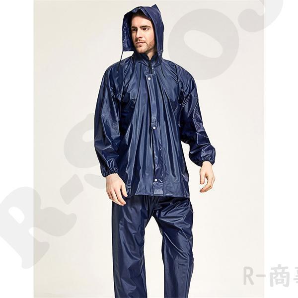 カッパ 雨具 上下 レインウェア 撥水 メンズ 雨合羽 TPU ラミネート 上下セット 職人 レインコート 背中反射プリント おしゃれ 作業用 通学 | ブランド登録なし | 15