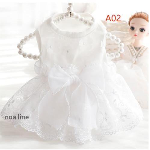 犬 犬服 犬の服 犬用品 ドッグウェア ウェディングドレス ワンピース レース パーティードレス 結婚式 ペットウェア ペットグッズ リボン 洋服 撮影 | ブランド登録なし | 02