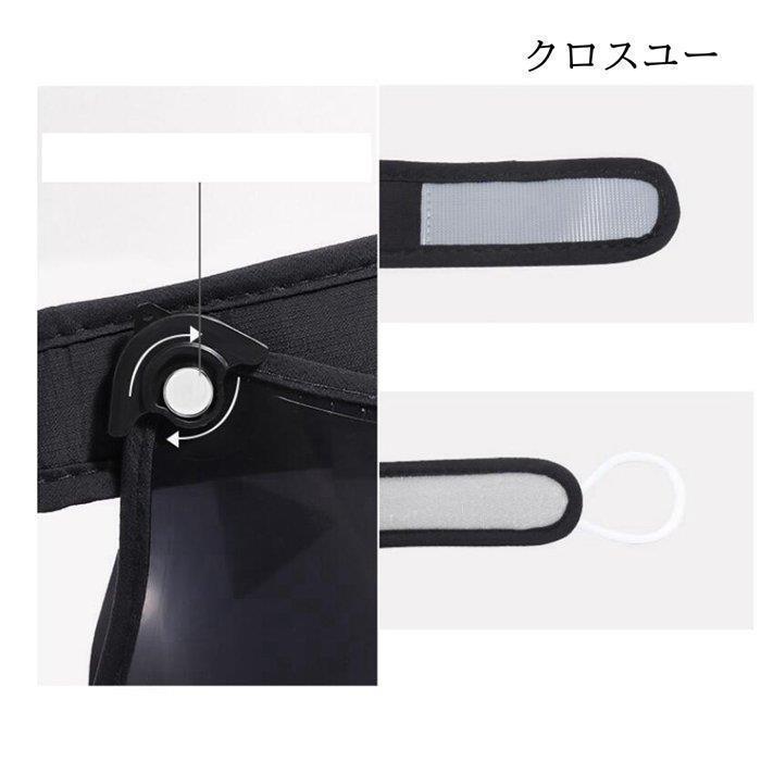 サンバイザー レディース UVカット フェイスガード レインバイザー 飛沫防止 日よけ 日焼け 帽子 紫外線 自転車 ゴルフ 男女兼用 | ブランド登録なし | 03