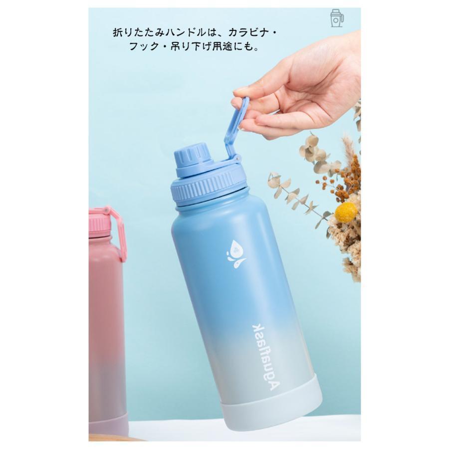 1リットル 保冷 洗いやすい ステンレスボトル 魔法瓶 ボトル 漏れ防止 水筒 マグボトル 真空断熱構造 1000ml 大容量 直飲み 水筒 ハンドル | ブランド登録なし | 09