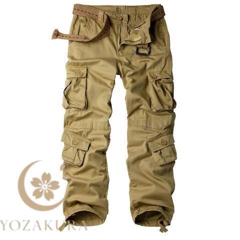 カーゴパンツ メンズ 作業着 春秋 ワークパンツ ミリタリー ロング丈 ポケット付き カラーパンツ 大きいサイズ カジュアルパンツ | ブランド登録なし | 04