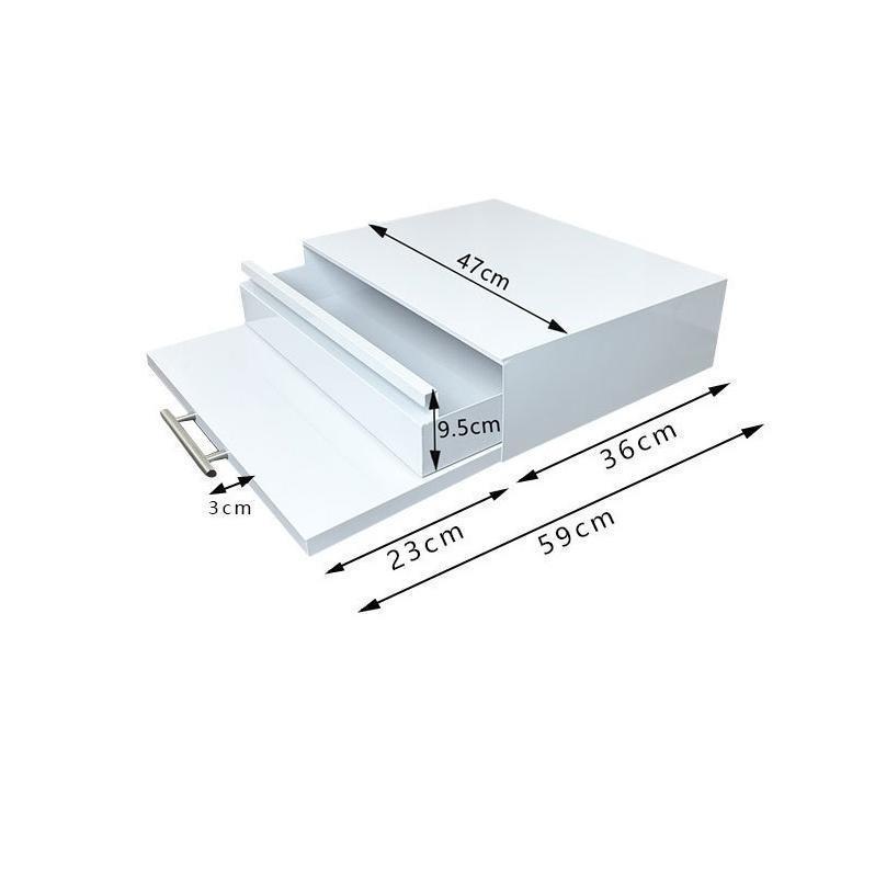 キッチングッズ 家電下引き出し テーブル レンジ下 スライドテーブル 一時的作業台 スライド棚 家電台 薄型 簡単設置 省スペース レンジ台 | ブランド登録なし | 01