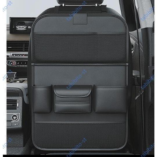 アルファード 30系後期 シートバックポケット テーブル機能付 車 車内 収納 ポケットドリンク ホルダー ティッシュ 後部座席 テーブル 大容量1個 | ブランド登録なし | 05