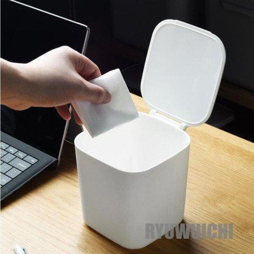ゴミ箱 ミニゴミ箱 ふた付き 卓上ゴミ箱 デスクゴミ箱 小さい リビングルーム ベッドルーム オフィス キッチン 車載トラッシュボックス 机 洗面所 | ブランド登録なし | 08
