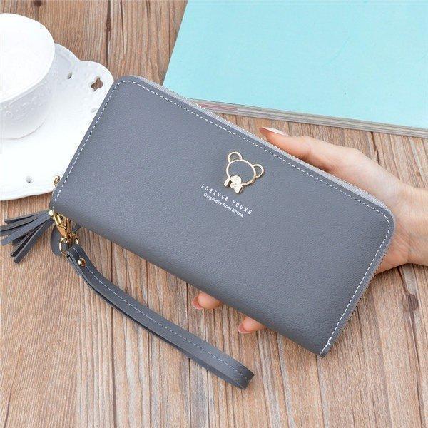 長財布レディース財布合成皮革レザー大容量多収納ファスナースマホギフト軽量小銭入れ多機能おしゃれ大人可愛い | ブランド登録なし | 02